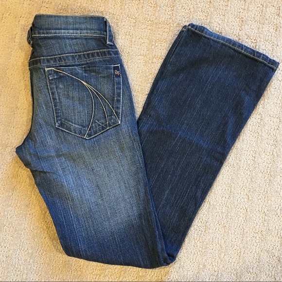 Dkny Denim - DKNY dark wash bootcut jeans size 5